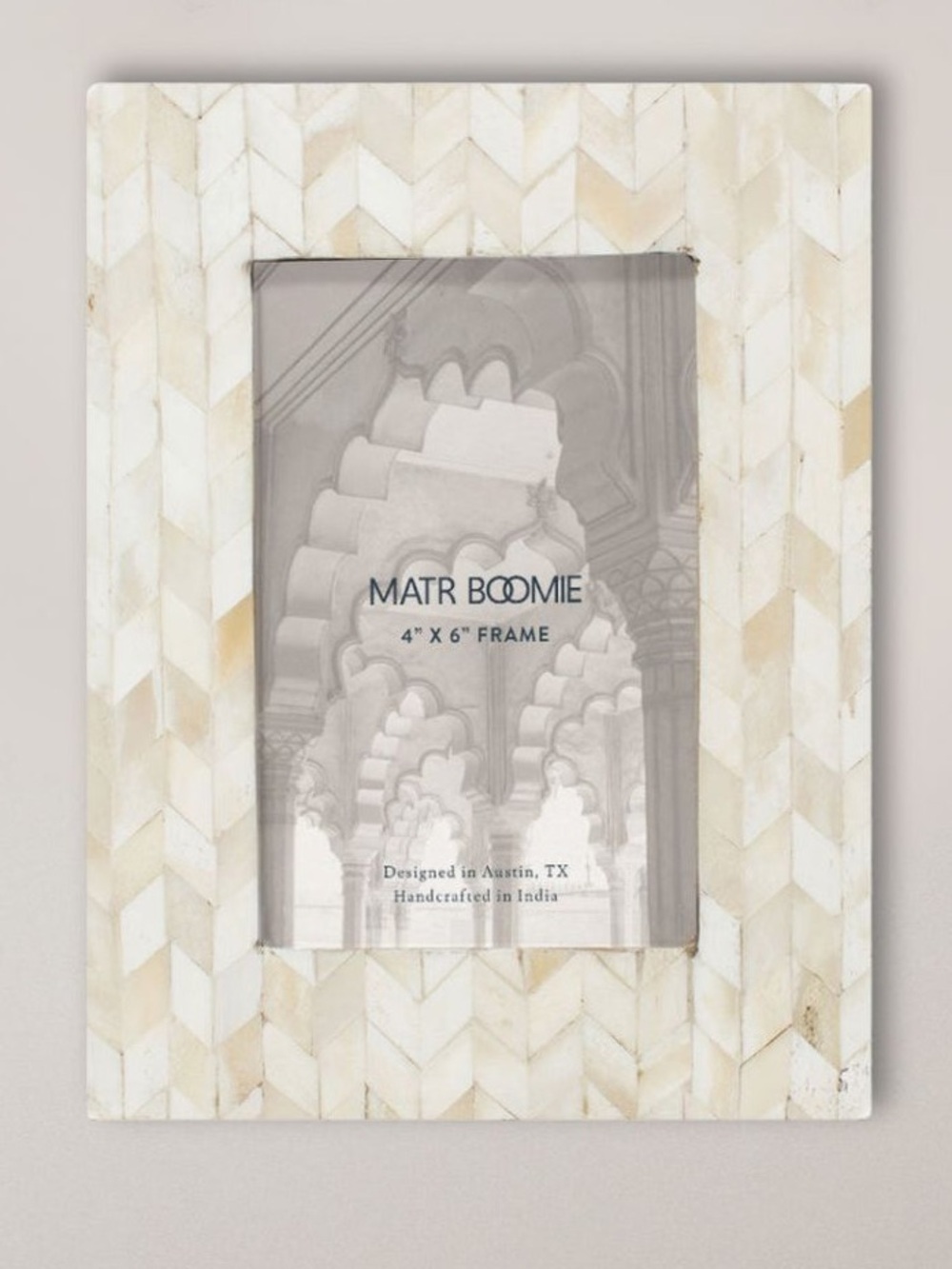 Bone Inlay 4x6 Photo Frame